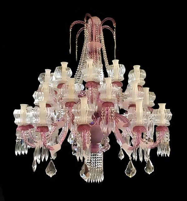 Pink Murano glass Carlacà chandelier
