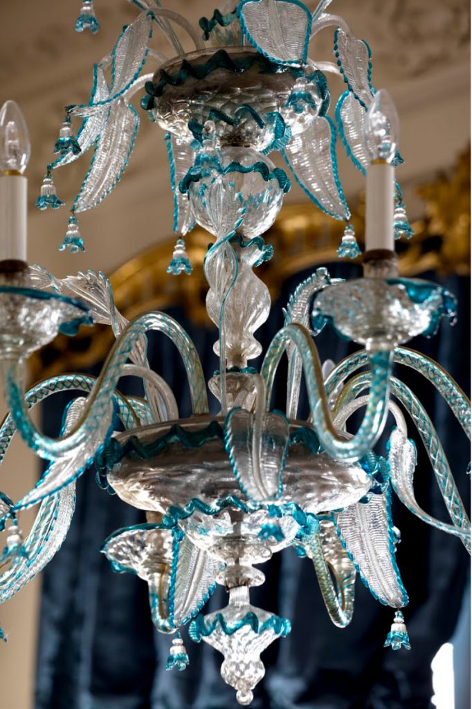 The Blue Drawing Room chandelier